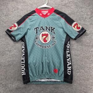 VERGE Shirt Mens XL Green Short Sleeve Jersey Cycling 1/4 Zip Pockets Breathable